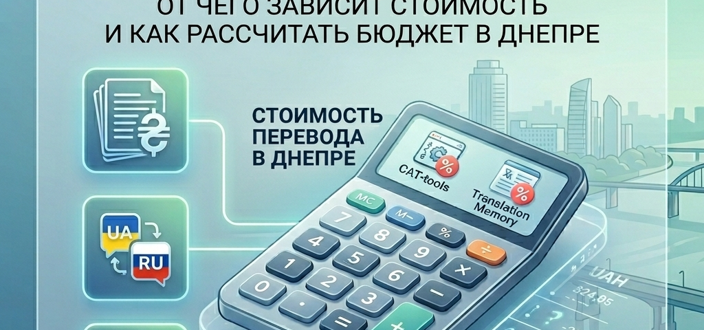 Стоимость перевода в Днепре