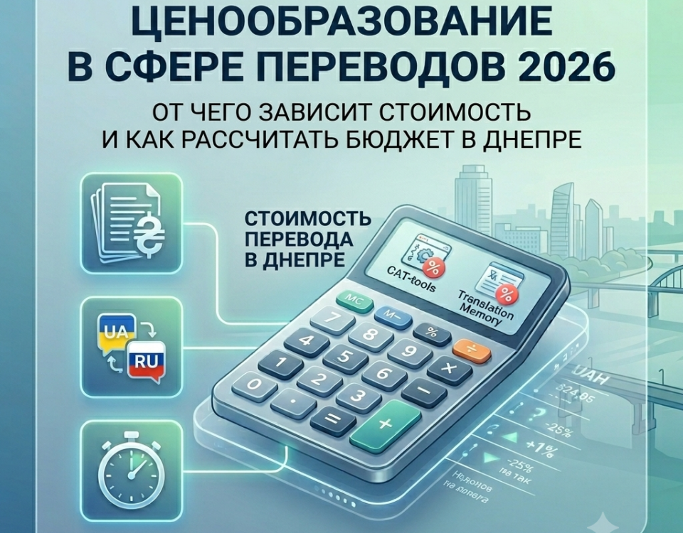 Стоимость перевода в Днепре