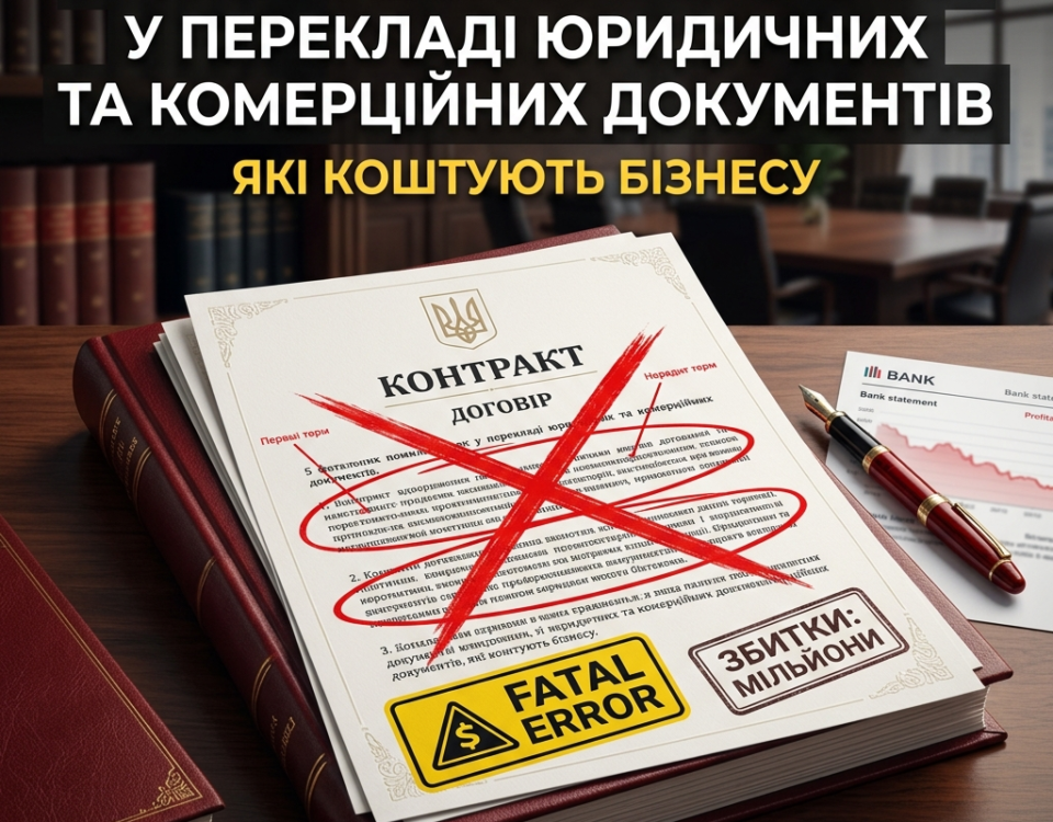 5 фатальних помилок у перекладі юридичних та комерційних документів, які коштують бізнесу